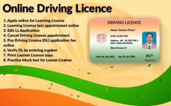 How to get a driving license DL online application, application form - Online Driving License Apply