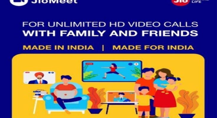 Reliance Jio's video conferencing app JioMeet launched, will compete with Google Meet and Zoom, 100 people can do video conference together for free