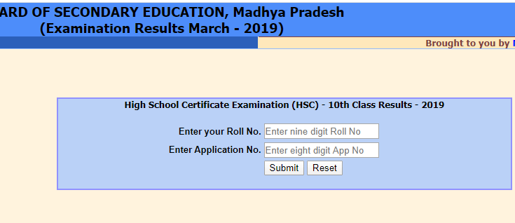 Madhya Pradesh 12th Result 2020
