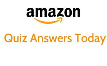 Amazon Quiz Contest Answers of Today's Question