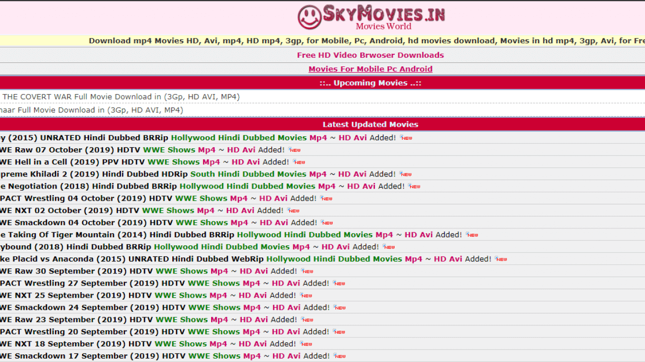 SkymoviesHD: Download Hindi Dubbed Tamil, Telugu, Malayalam movies